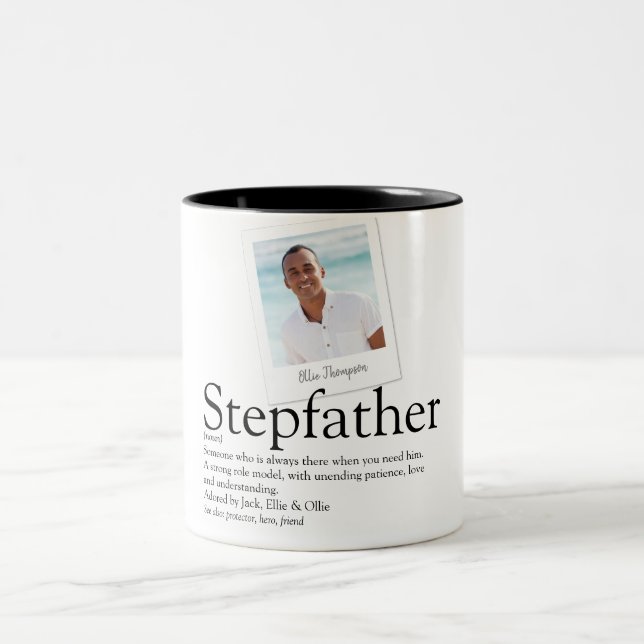Caneca De Café Em Dois Tons Foto Stepdad Stepdad Definition (Centro)