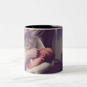Caneca De Café Em Dois Tons Fotografia Personalizada Crie a sua