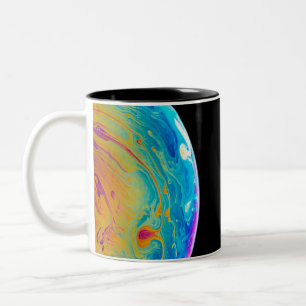 Caneca De Café Em Dois Tons Fotos Lunares Coloridos Imagens da Lua Legal Lua C
