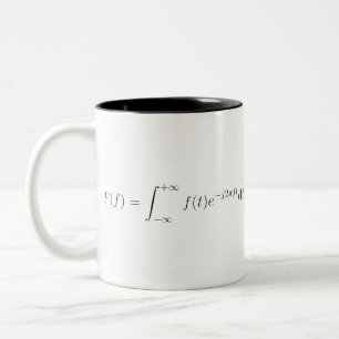 Caneca De Café Em Dois Tons Fourier transforma