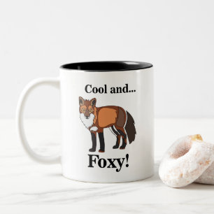 Caneca De Café Em Dois Tons Fox Animal Willife Foxy