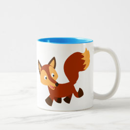 Caneca De Café Em Dois Tons Fox Mug, Uma Boa Caricatura