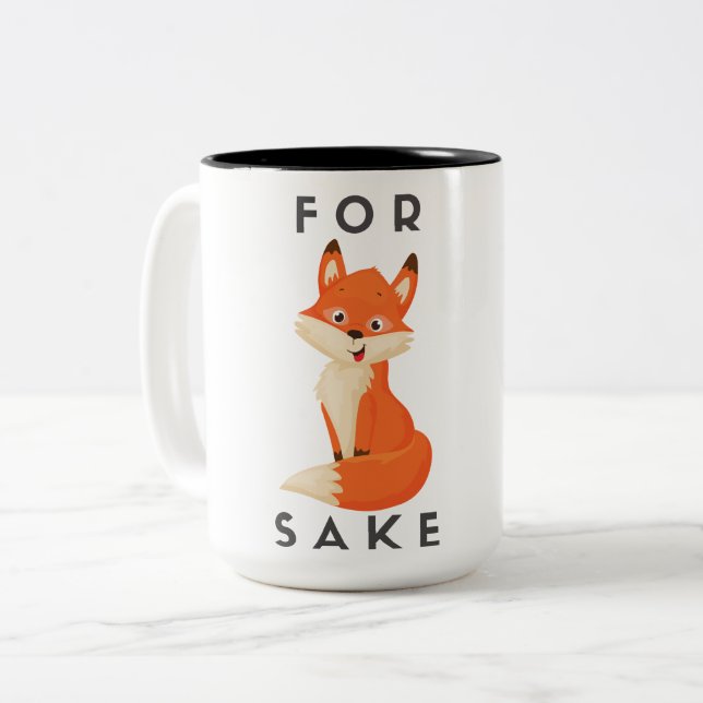 Caneca De Café Em Dois Tons Fox Sake Mug (Frente Esquerda)