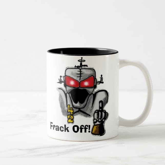 Caneca De Café Em Dois Tons Frack Off Mug (Direita)