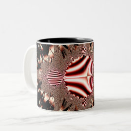Caneca De Café Em Dois Tons Fractal