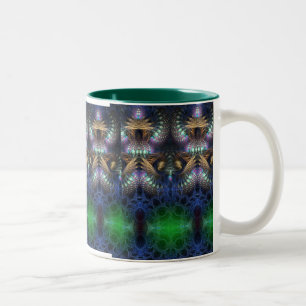 Caneca De Café Em Dois Tons FractalART #22 Mug