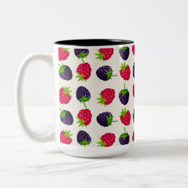 Caneca De Café Em Dois Tons Framboesa e Beleza de Blackberry