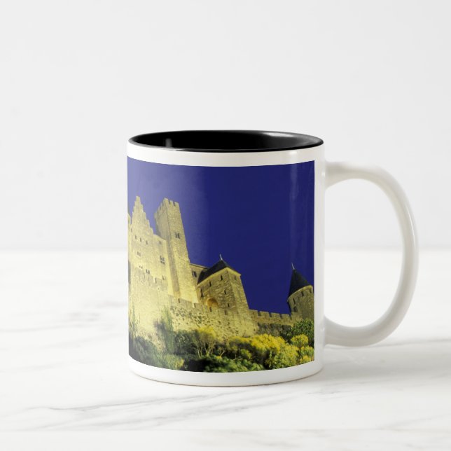 Caneca De Café Em Dois Tons FRANÇA, Languedoc Carcassonne (Direita)