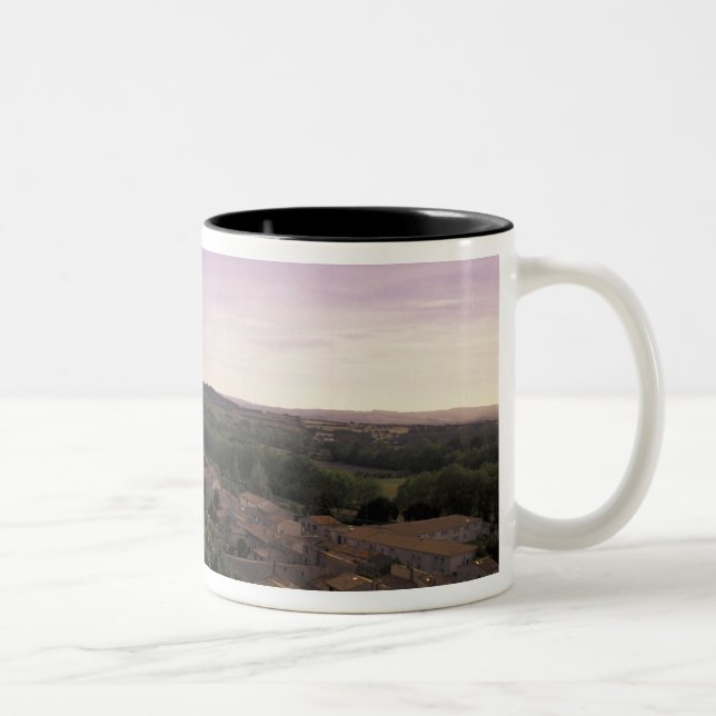 Caneca De Café Em Dois Tons FRANÇA, Languedoc Carcassonne 2 (Direita)