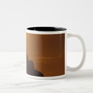 Caneca De Café Em Dois Tons França, Normandia. Mont Saint Michele