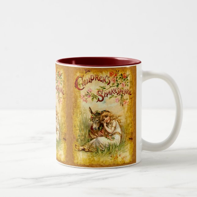 Caneca De Café Em Dois Tons Frances Brundage: O Shakespeare das crianças (Direita)