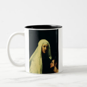 Caneca De Café Em Dois Tons Frances santos de Roma por Giovanni Antonio Galli