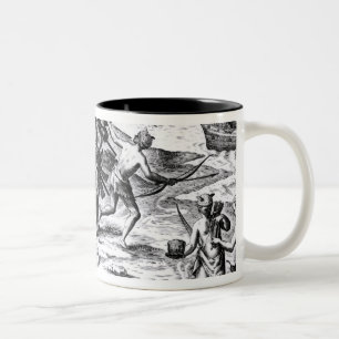 Caneca De Café Em Dois Tons Francis Drake no mundo novo