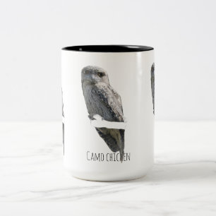 Caneca De Café Em Dois Tons Frango camuflado