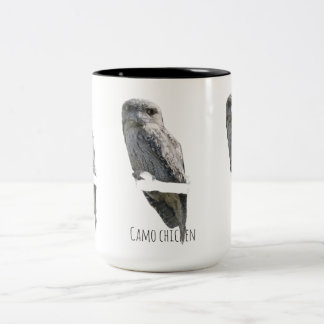 Caneca De Café Em Dois Tons Frango camuflado