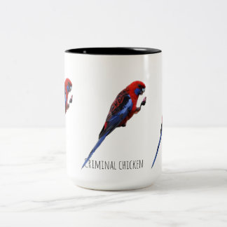 Caneca De Café Em Dois Tons Frango criminoso