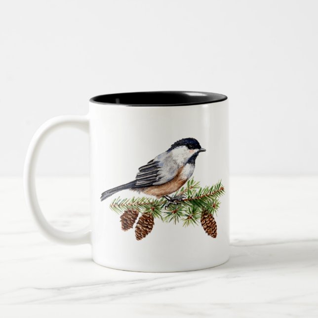 Caneca De Café Em Dois Tons Frango de inverno (Esquerda)