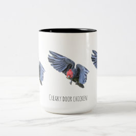 Caneca De Café Em Dois Tons Frango de porta rangente