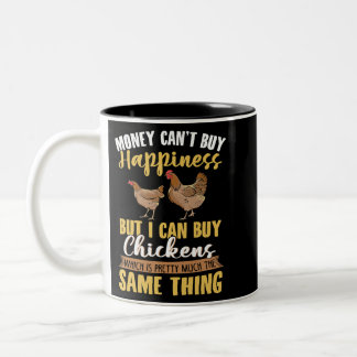 Caneca De Café Em Dois Tons Frango Engraçado Mamãe Camisa Chuva Gift 95