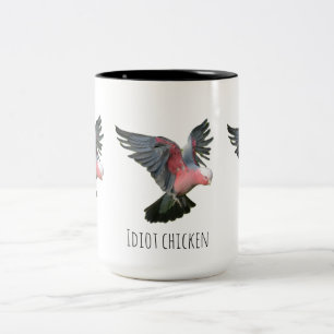Caneca De Café Em Dois Tons Frango idiota