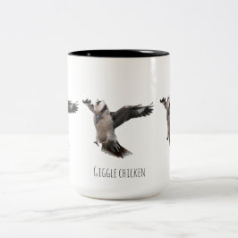 Caneca De Café Em Dois Tons Frango risadinha