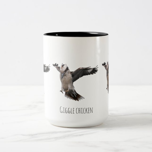 Caneca De Café Em Dois Tons Frango risadinha (Centro)