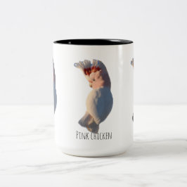 Caneca De Café Em Dois Tons Frango rosa