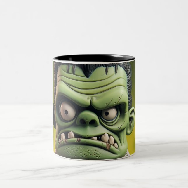 Caneca De Café Em Dois Tons Frankenstein - Mug De Café De Duas Toneladas (Centro)