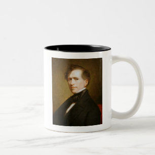 Caneca De Café Em Dois Tons Franklin Pierce 14 Presidente