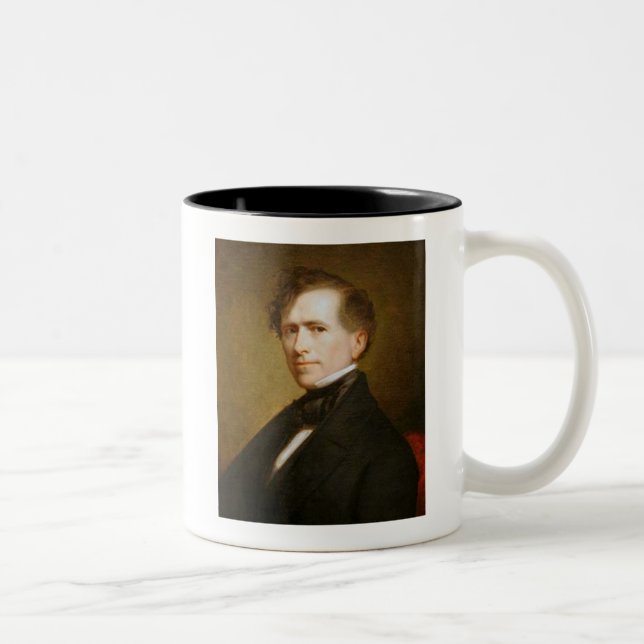 Caneca De Café Em Dois Tons Franklin Pierce 14 Presidente (Direita)