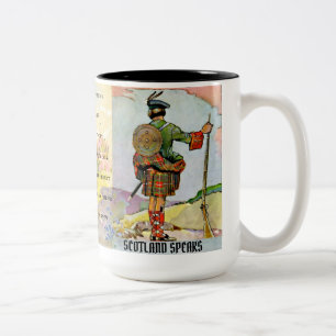 Caneca De Café Em Dois Tons Frase escocesa Mug