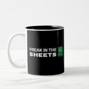 Caneca De Café Em Dois Tons Freak nos lençóis