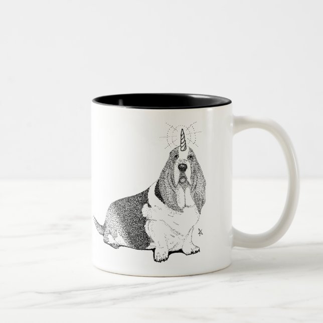 Caneca De Café Em Dois Tons Fred Bassetcorn (Direita)