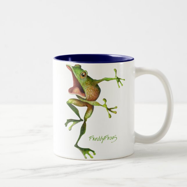 Caneca De Café Em Dois Tons FreddyFrog, FreddyFrog (Direita)