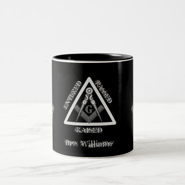 Caneca De Café Em Dois Tons Freemason (Centro)