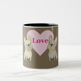 Caneca De Café Em Dois Tons Frenchie