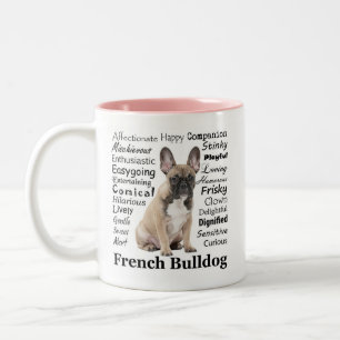 Caneca De Café Em Dois Tons Frenchie Traits Mug