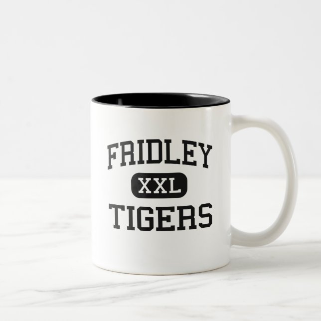 Caneca De Café Em Dois Tons Fridley - tigres - segundo grau - Fridley (Direita)