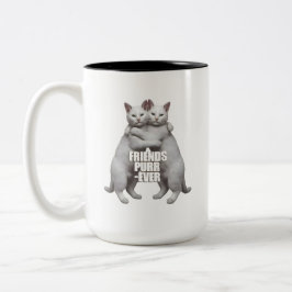 Caneca De Café Em Dois Tons Friends Purr-Ever