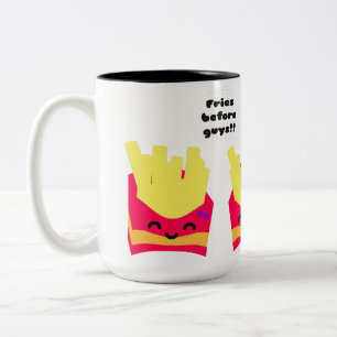 Caneca De Café Em Dois Tons Fries Antes das Caras!