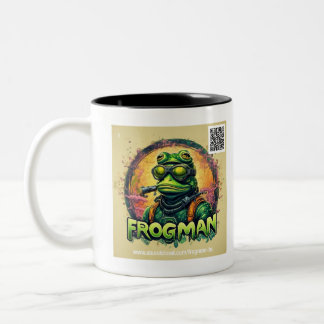 Caneca De Café Em Dois Tons Frogman Mug