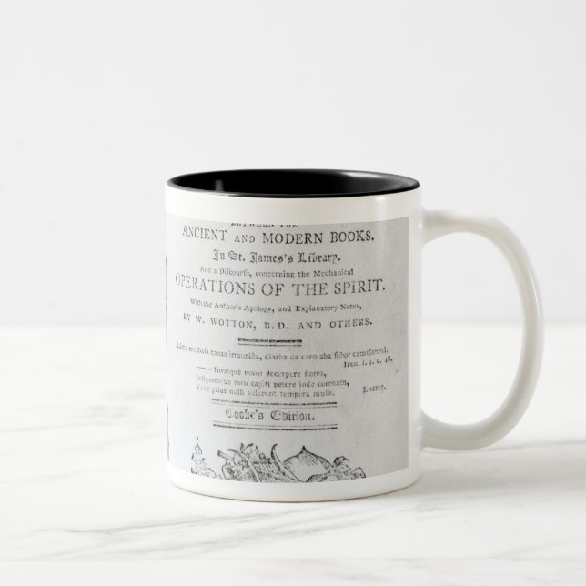 Caneca De Café Em Dois Tons Frontispiece e Titlepage 'a um conto da (Direita)