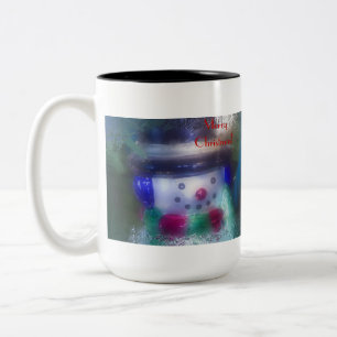 Caneca De Café Em Dois Tons Frosty Snowman Feliz Natal