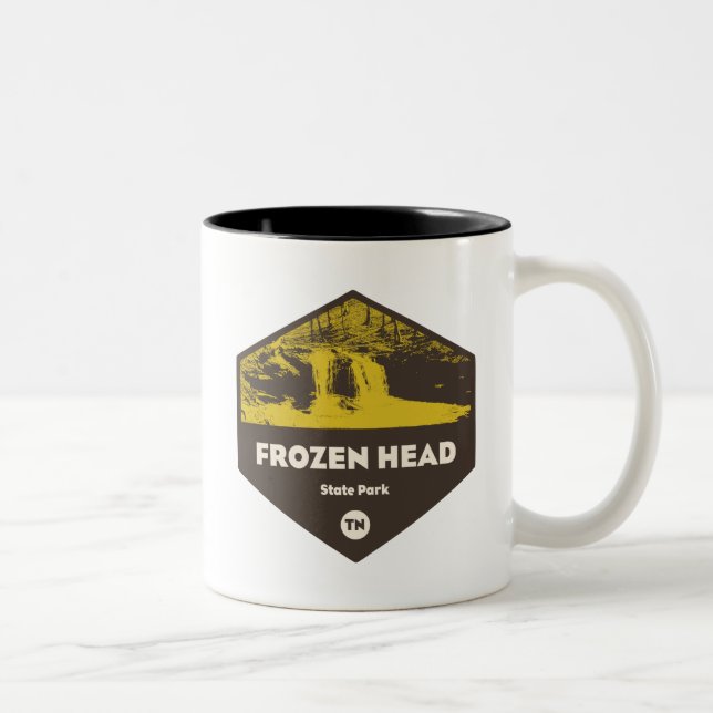 Caneca De Café Em Dois Tons Frozen Head State Park Tennessee (Direita)