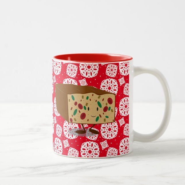 Caneca De Café Em Dois Tons Fruitcake de sorriso (Direita)