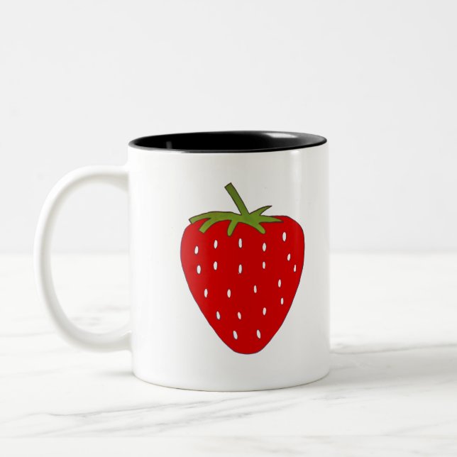 Caneca De Café Em Dois Tons Fruity Strawberry (Esquerda)