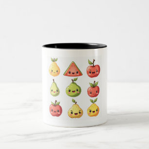 Caneca De Café Em Dois Tons fruta