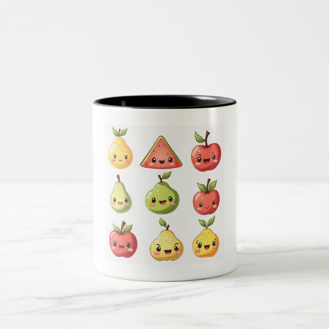 Caneca De Café Em Dois Tons fruta (Centro)