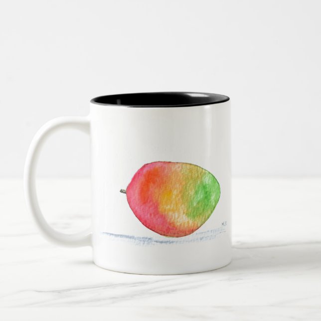Caneca De Café Em Dois Tons Fruta de Mango (Esquerda)