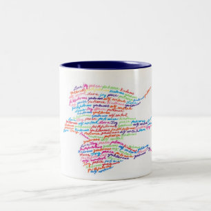 Caneca De Café Em Dois Tons Fruta do espírito